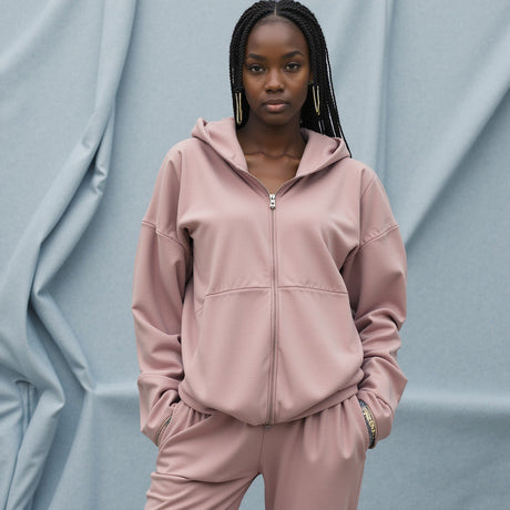 Bamboo Stretch French Terry - Mellow Rose - Emei Collection