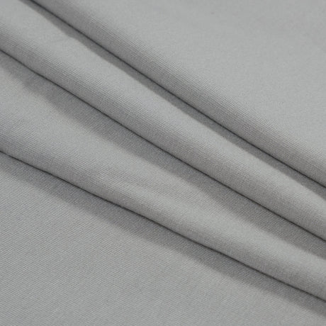 Bamboo Stretch French Terry - Grey Flint - Emei Collection