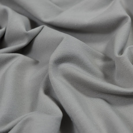 Bamboo Stretch French Terry - Grey Flint - Emei Collection