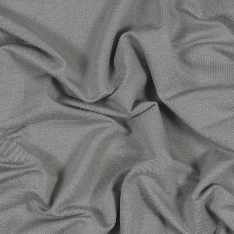 Bamboo Stretch French Terry - Grey Flint - Emei Collection
