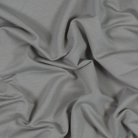 Bamboo Stretch French Terry - Grey Flint - Emei Collection