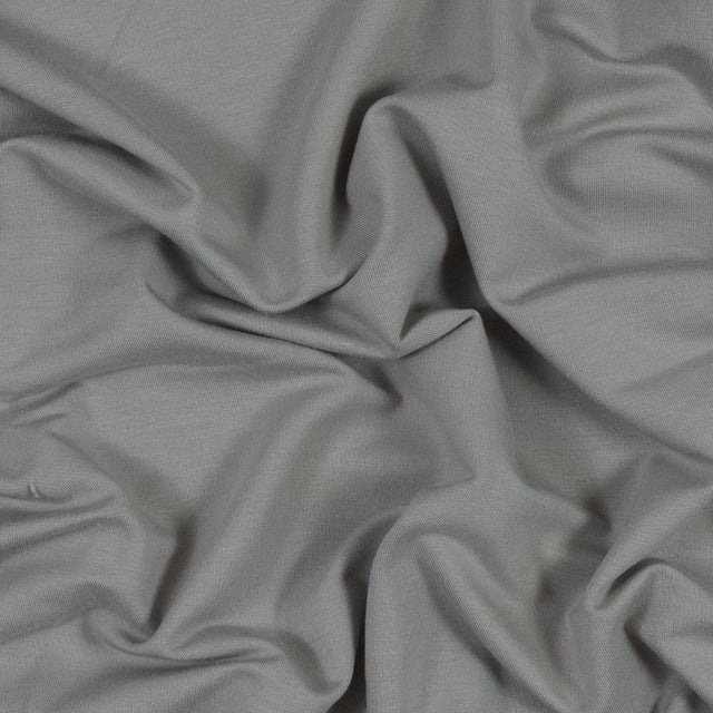 Bamboo Stretch French Terry - Grey Flint - Emei Collection