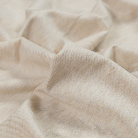Bamboo Stretch French Terry - Heather Almond - Emei Collection
