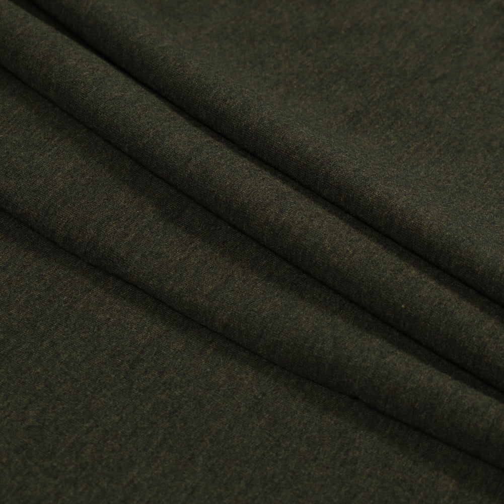 Bamboo Stretch French Terry - Heather Forest - Emei Collection