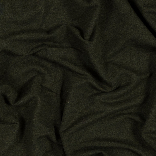 Bamboo Stretch French Terry - Heather Forest - Emei Collection