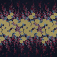 Navy, Yellow and Red Large-Scale Floral Jacquard Panel