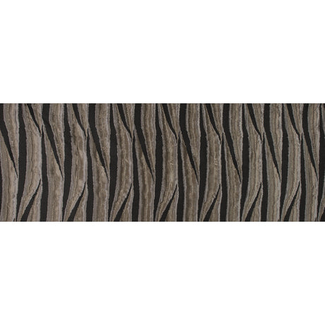 Gold and Black Abstract Polyester Brocade