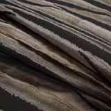 Gold and Black Abstract Polyester Brocade
