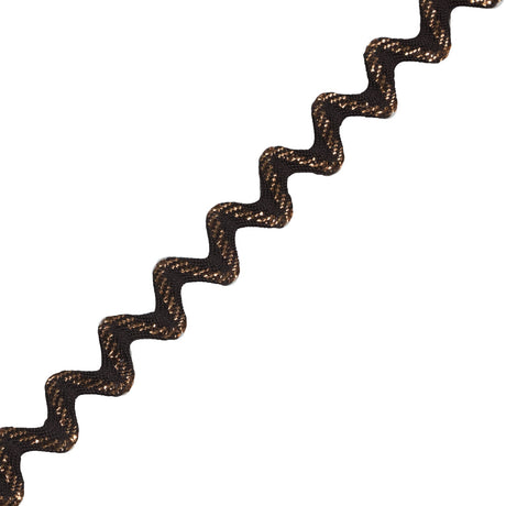 Metallic Dark Copper Ric Rac Trimming - 0.5"