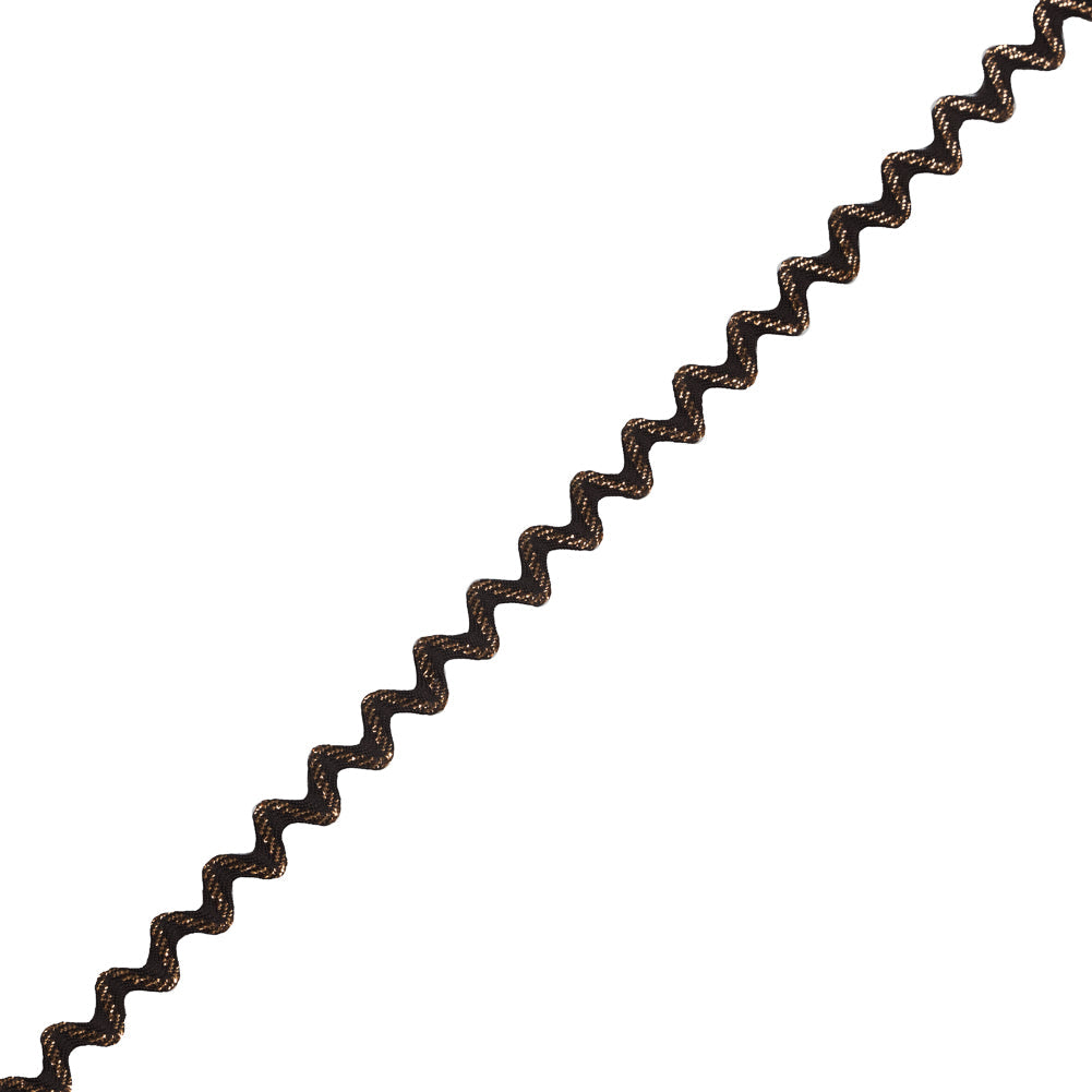 Metallic Dark Copper Ric Rac Trimming - 0.5"
