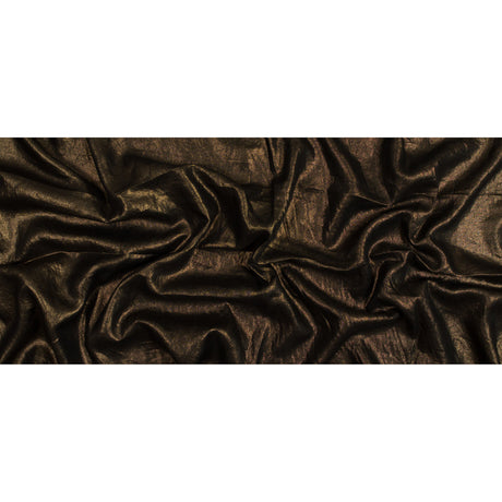 Simone Black Lightweight Woven with Metallic Gold Foil
