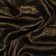Simone Black Lightweight Woven with Metallic Gold Foil