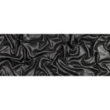 Lightweight Linen Woven with Metallic Silver Foil - Black - Simone Collection