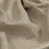 Medium Weight Linen Woven with Metallic Foiling - Oatmeal and Silver - Bianca Collection