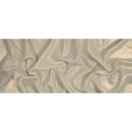 Medium Weight Linen Woven with Metallic Foiling - Ivory and Gold - Bianca Collection