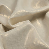 Medium Weight Linen Woven with Metallic Foiling - Ivory and Gold - Bianca Collection