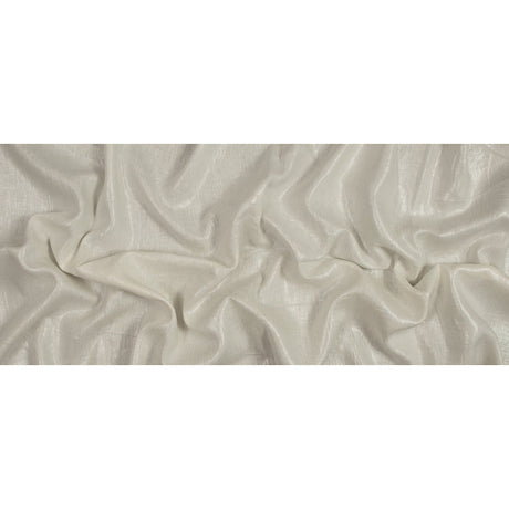 Medium Weight Linen Woven with Metallic Foiling - Ivory and Silver - Bianca Collection