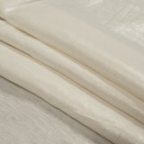 Medium Weight Linen Woven with Metallic Foiling - Ivory and Silver - Bianca Collection