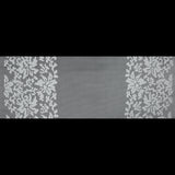 Wonder Mesh with Floral Faux Leather Embroidered Borders - Whisper White