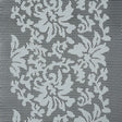 Wonder Mesh with Floral Faux Leather Embroidered Borders - Whisper White