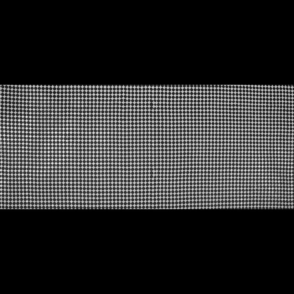 Guipure Lace with Sequins - White Geometric