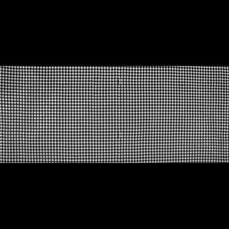 Guipure Lace with Sequins - White Geometric