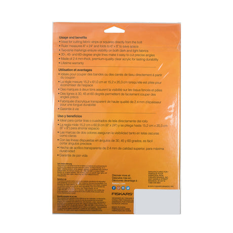 Fiskars Folding Ruler - 6" x 24"