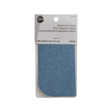 2 Faded Denim Blue Iron-On Patches - 5" x 5"