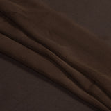 Chocolate Crinkled Silk Chiffon