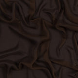 Chocolate Crinkled Silk Chiffon