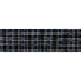 Wool Knit - Navy and White Plaid - Designer Deadstock