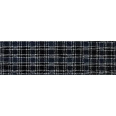 Wool Knit - Navy and White Plaid - Designer Deadstock