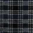 Wool Knit - Navy and White Plaid - Designer Deadstock