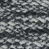 Wool Knit with Zig Zag Loops - Gray and White - Designer Deadstock