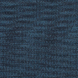 Wool Knit with Zig Zag Loops - Blue Marbled - Designer Deadstock