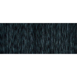 Polyester Jersey with Striated Wool Knit Design - Black and Navy - Designer Deadstock