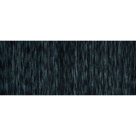 Polyester Jersey with Striated Wool Knit Design - Black and Navy - Designer Deadstock