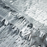 Soft Tulle with Fringe Sequins - Dull Silver - Phryne Collection