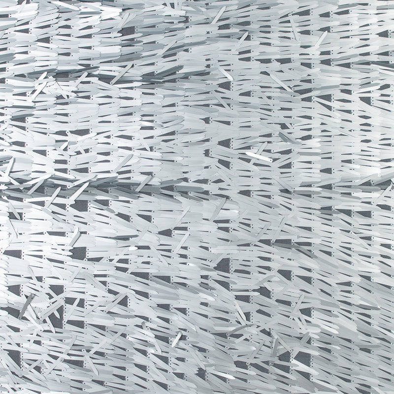 Soft Tulle with Fringe Sequins - Dull Silver - Phryne Collection