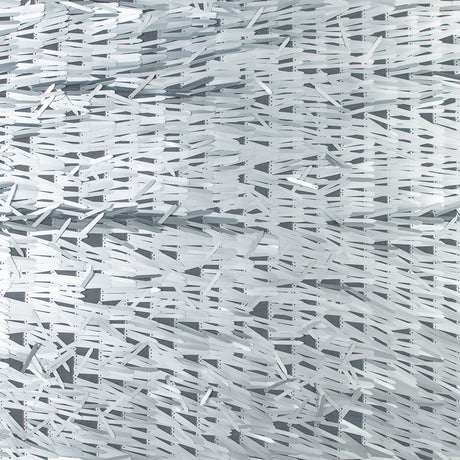 Soft Tulle with Fringe Sequins - Dull Silver - Phryne Collection