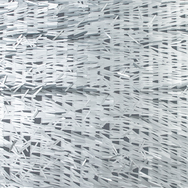 Soft Tulle with Fringe Sequins - Dull Silver - Phryne Collection