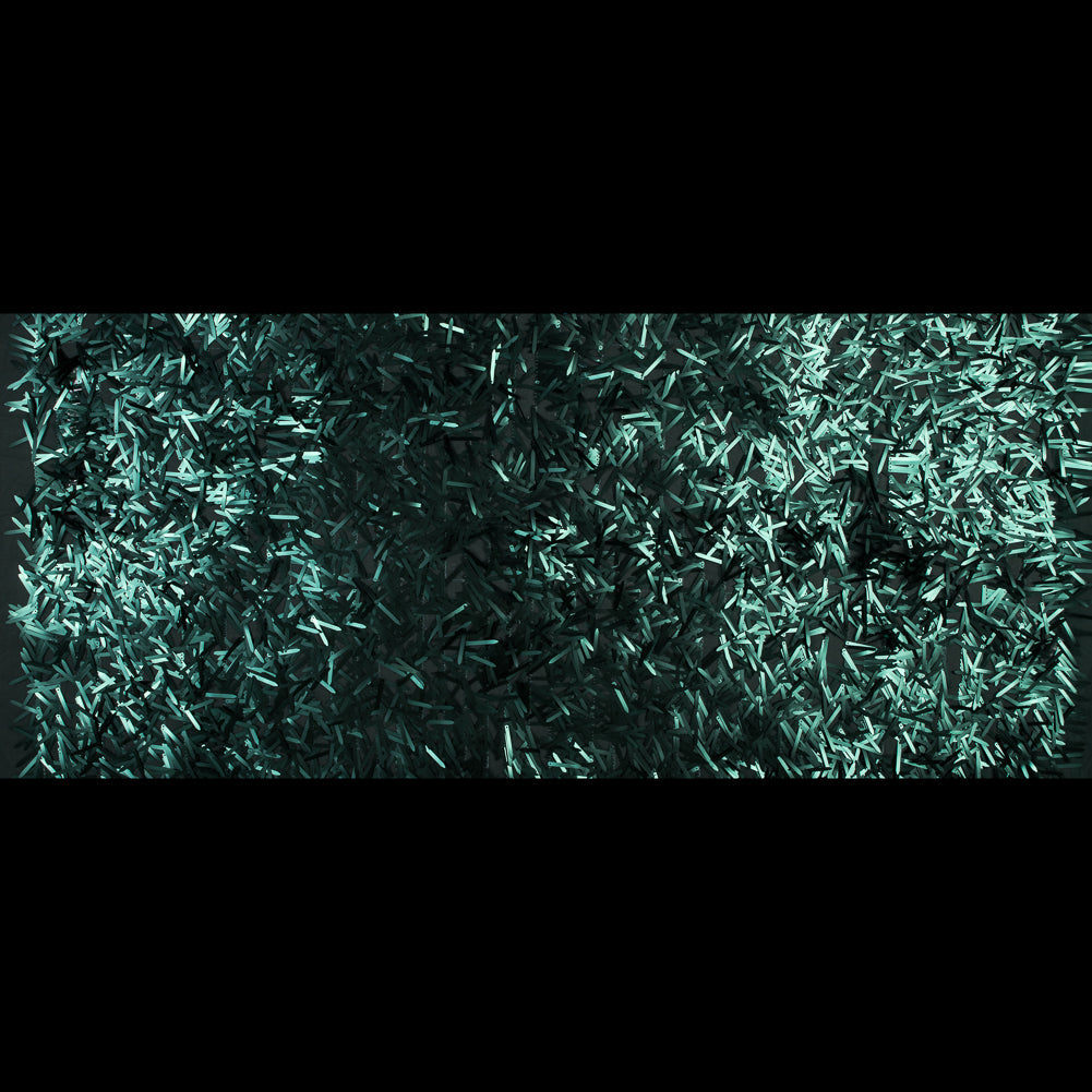 Soft Tulle with Fringe Sequins - Dull Emerald - Phryne Collection