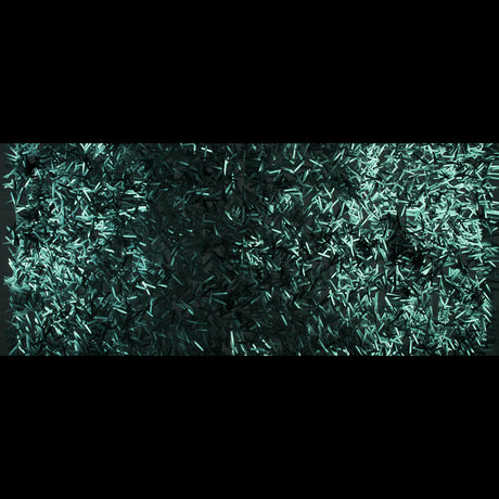 Soft Tulle with Fringe Sequins - Dull Emerald - Phryne Collection