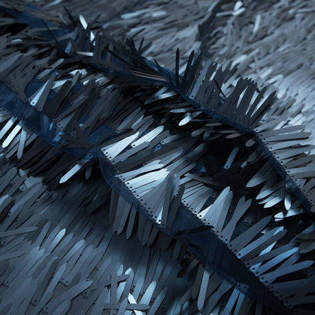 Soft Tulle with Fringe Sequins - Dull Navy - Phryne Collection
