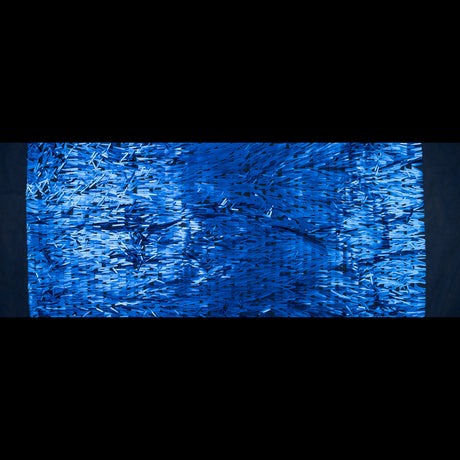 Soft Tulle with Fringe Sequins - Dull Royal Blue - Phryne Collection
