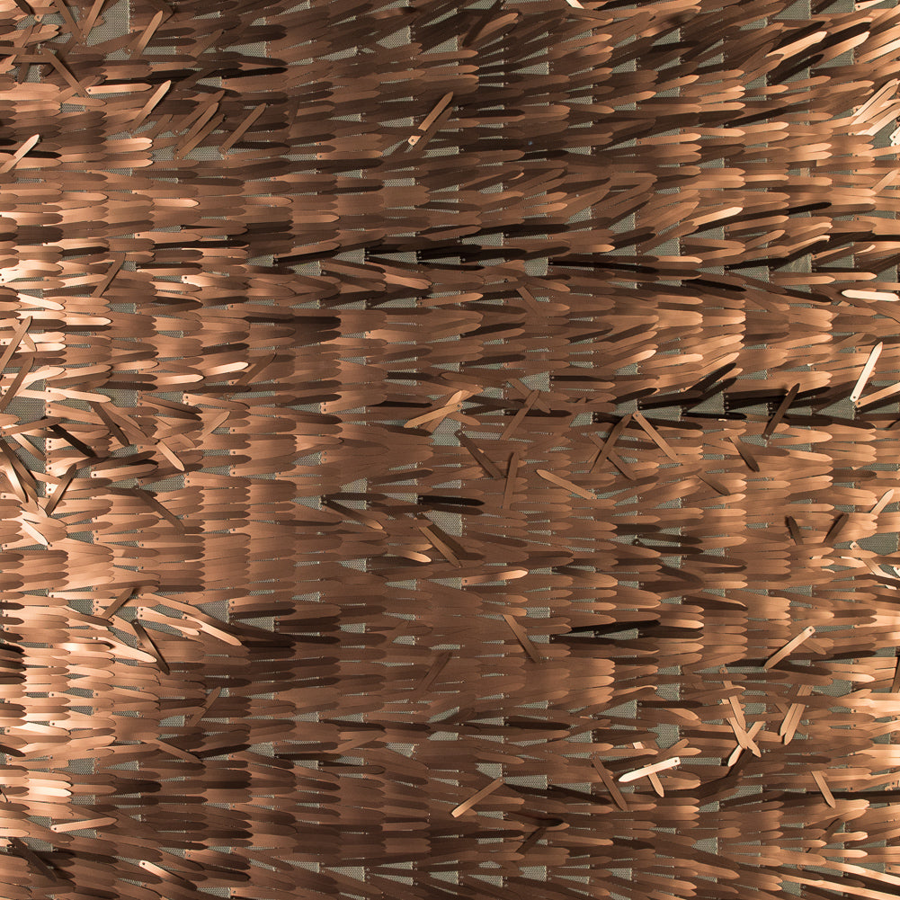 Soft Tulle with Fringe Sequins - Dull Gold - Phryne Collection