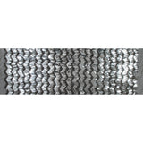Black and Silver Chevron Fringe Sequin Fabric