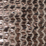 Fringe Sequin Fabric - Rose Gold Chevrons