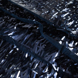 Soft Tulle with Fringe Sequins - Shiny Navy - Phryne Collection