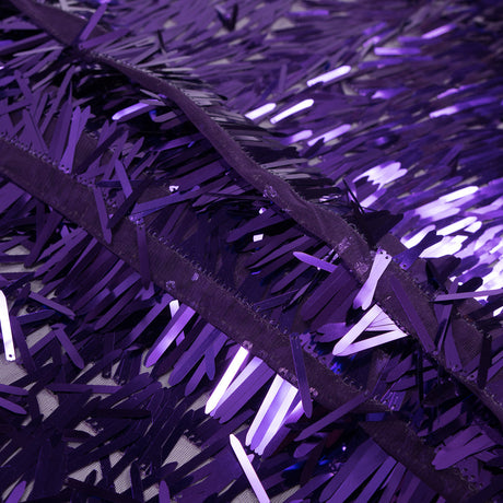 Soft Tulle with Fringe Sequins - Shiny Purple - Phryne Collection